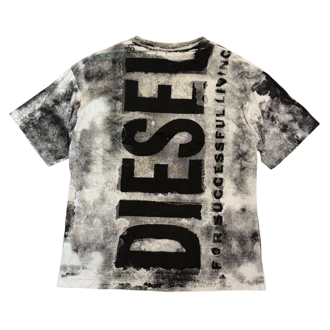 DIESEL T-BOXT-BISC 総柄　ロゴ　グラフィック　Tシャツ　Y2K