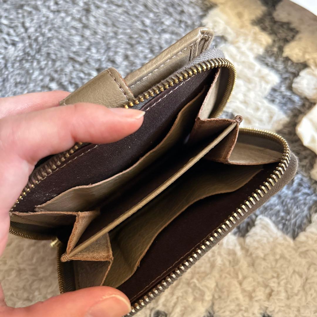 IL BISONTE 二つ折り財布 グレー