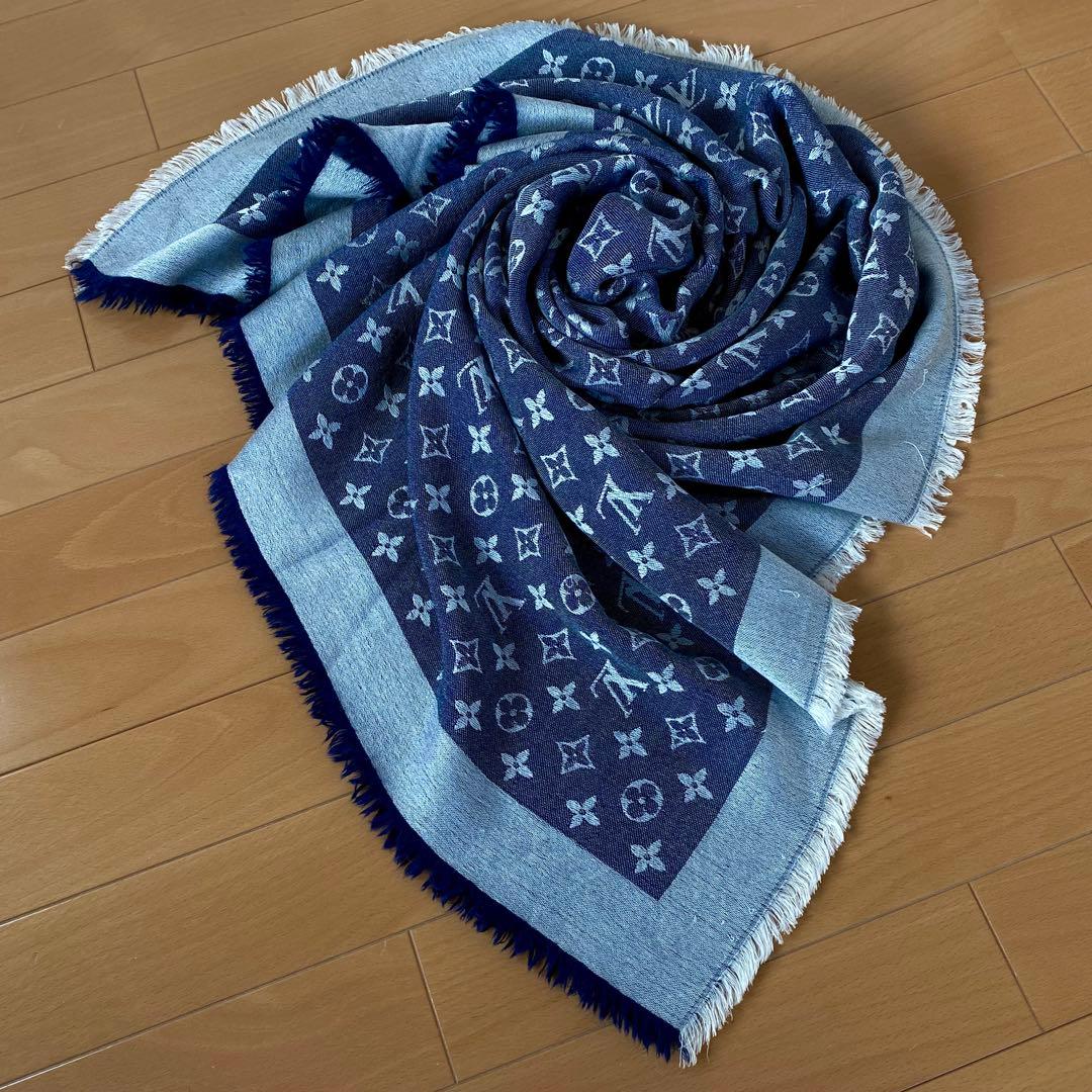Louis Vuitton ショール・モノグラム デニム　401910