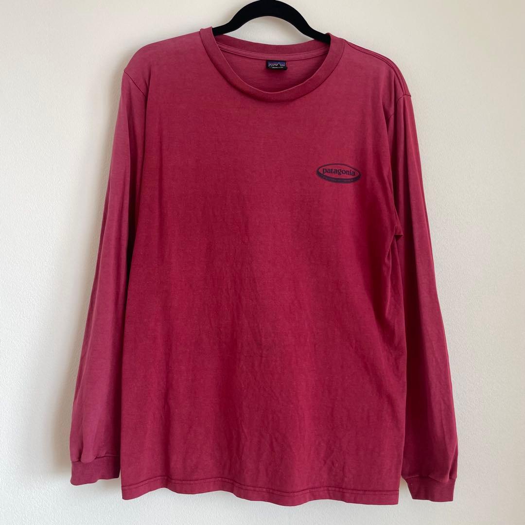 patagonia 90年代　バーガンディ ロンT