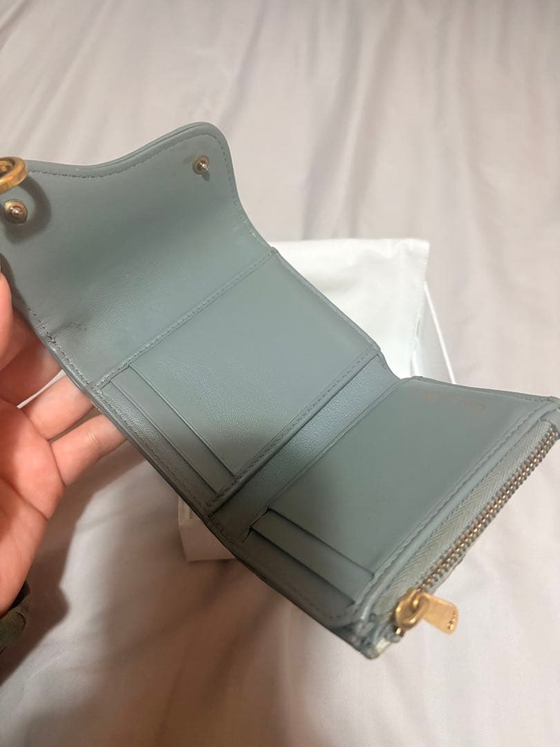 ふ*読様 【本日限定価格】クリスチャンディオール 三つ折り財布 サドル Dチャー