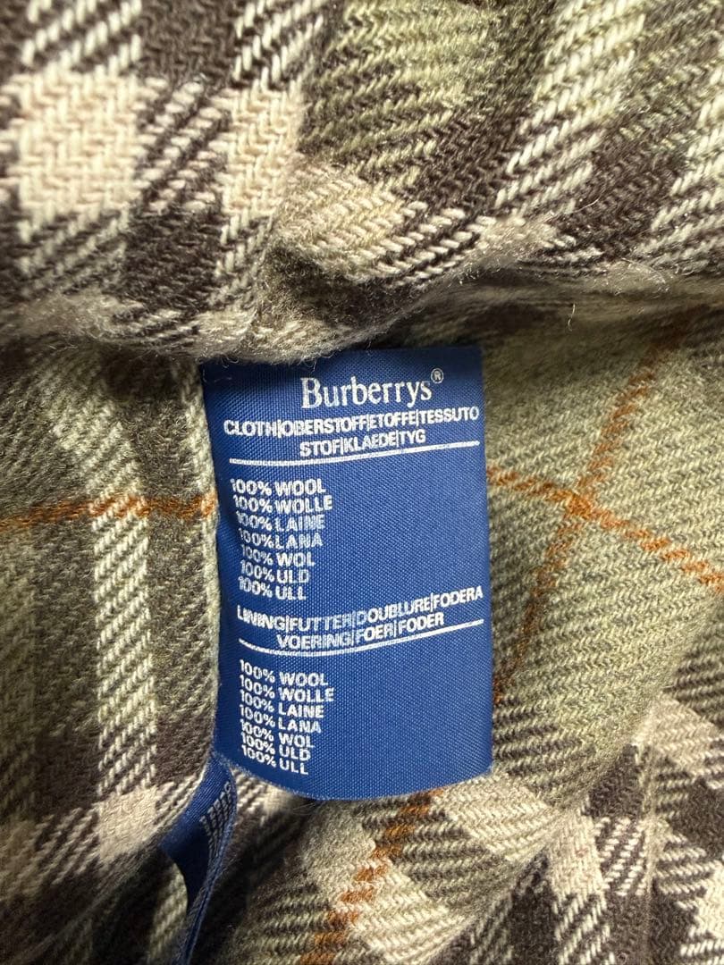【80s】Burberrys ツイードハリントンジャケット