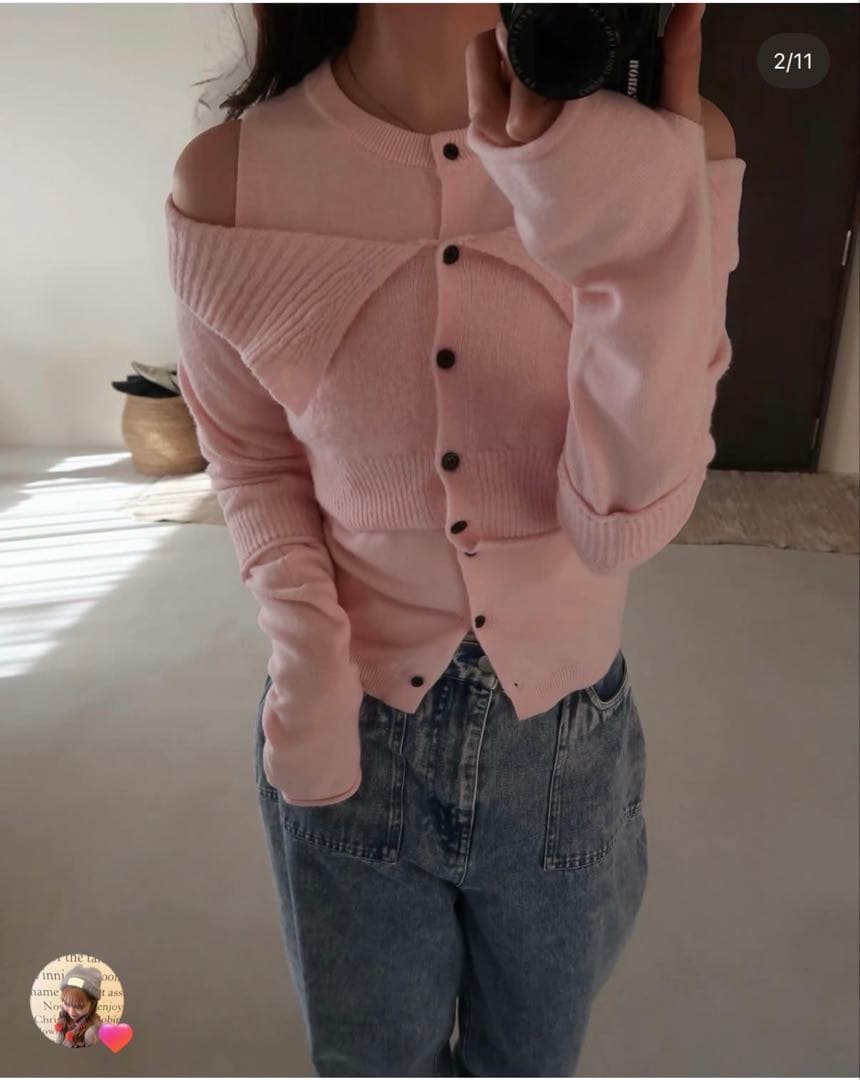 andequal アンドコール　bicolor 2way knit