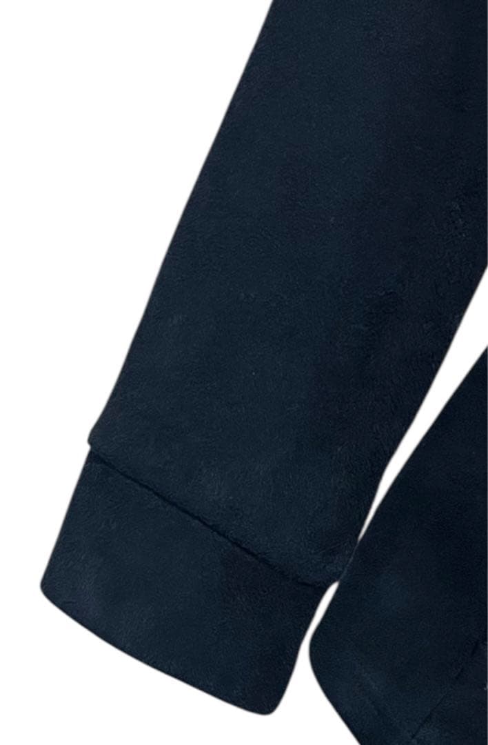 美品　TORNARD MART フェイクスエードデザインフーディ　ネイビー　L