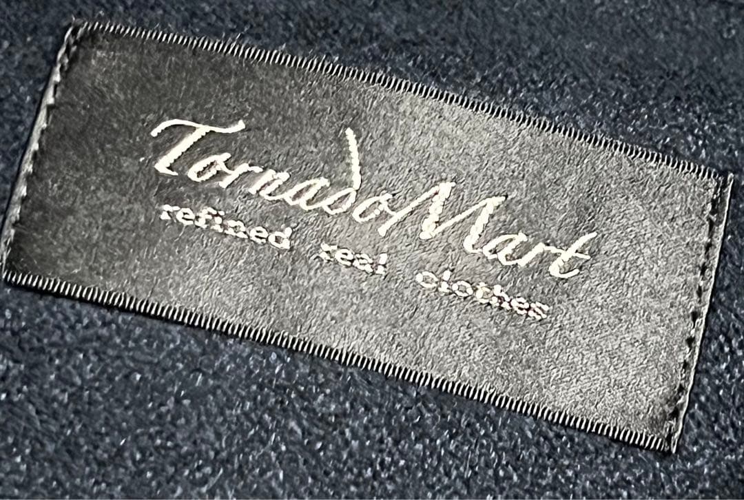 美品　TORNARD MART フェイクスエードデザインフーディ　ネイビー　L