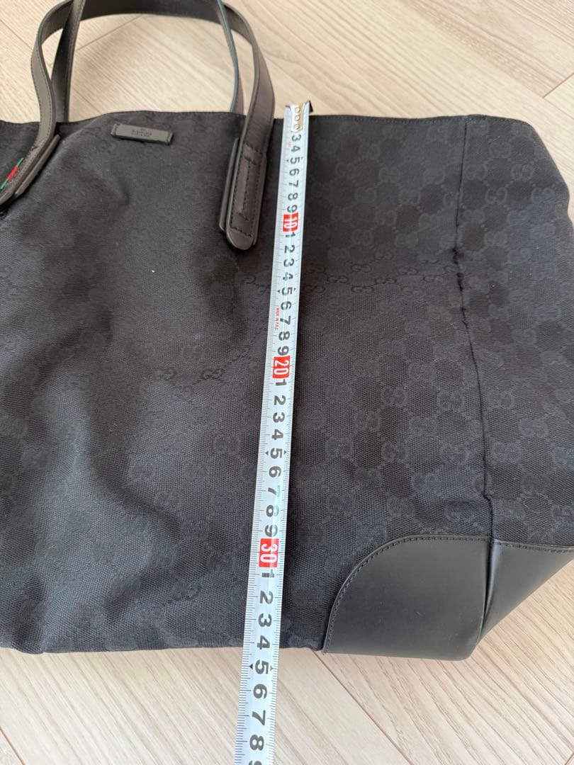 GUCCI グッチ GGナイロン トートバッグ ブラック 大容量
