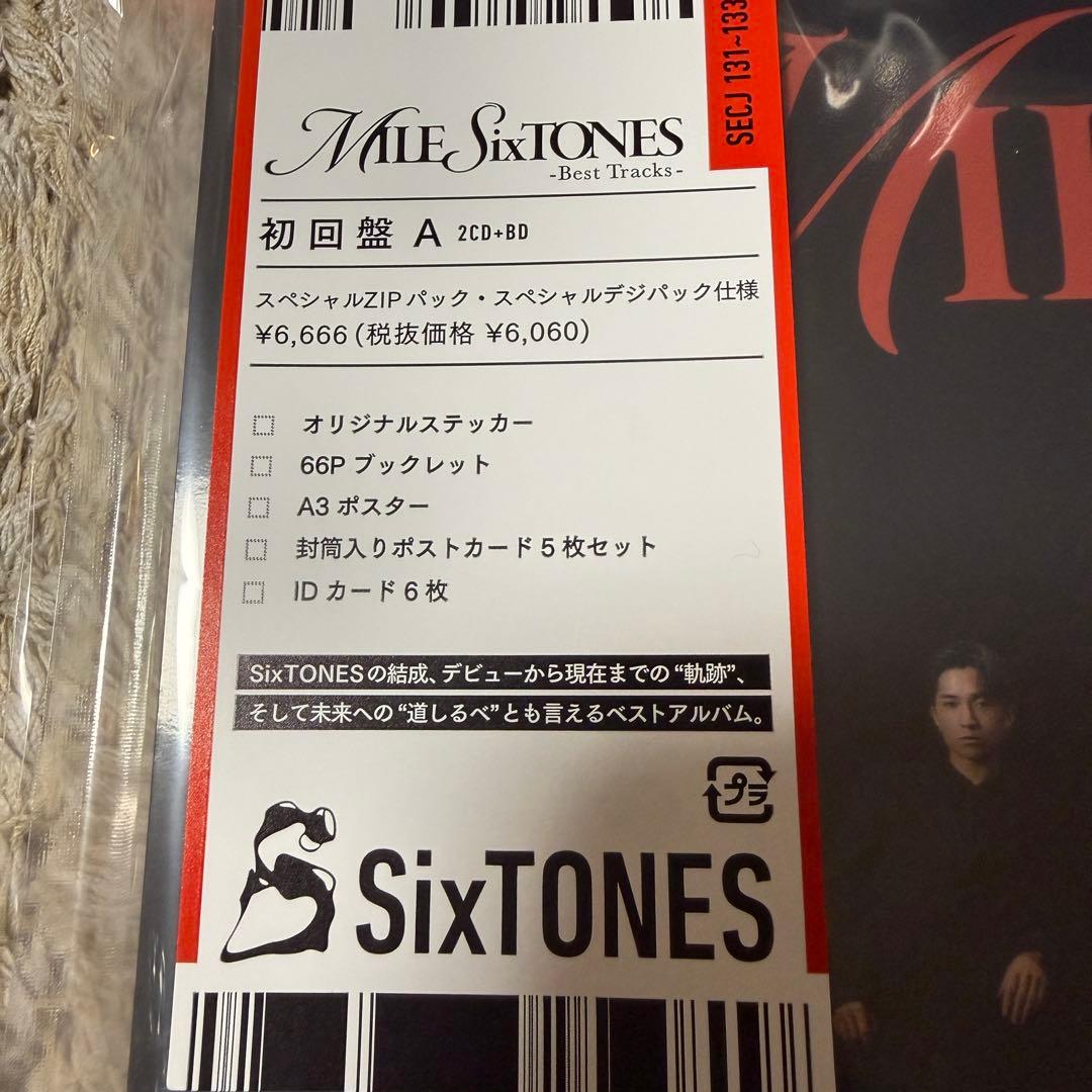 SixTONES ベストアルバム MILESixTONES初回A