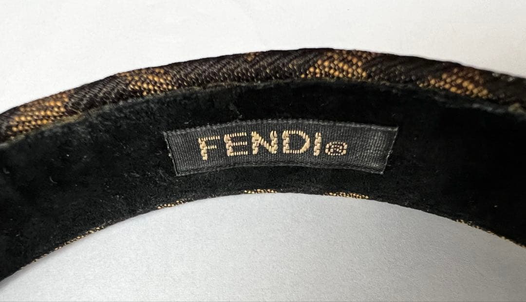 FENDI ズッカ柄　カチューシャ　美品