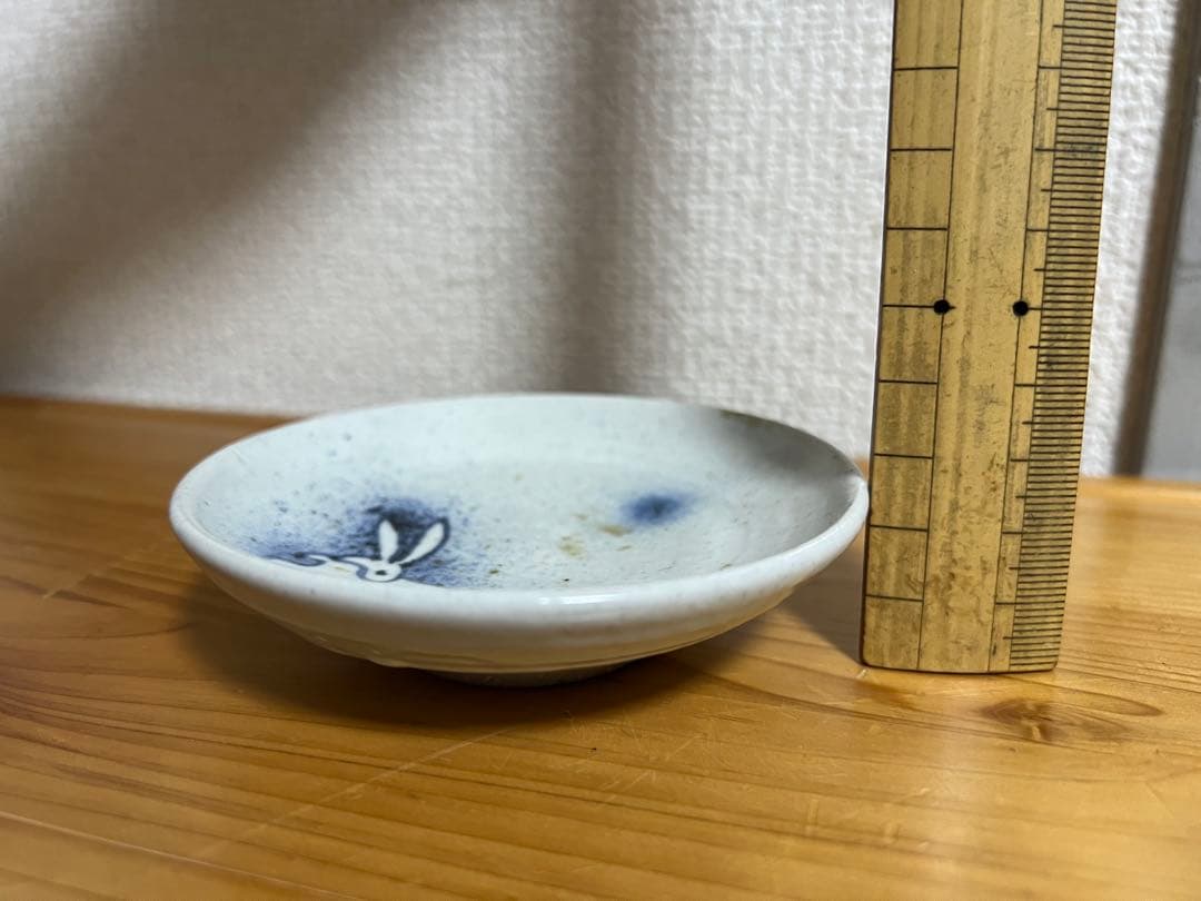 古伊万里染付お兎文小皿