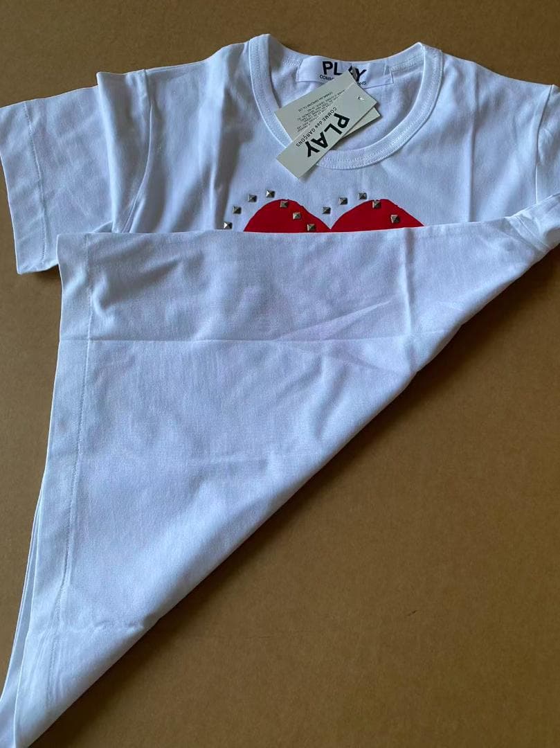 CDG PLAY ハートスタッズTシャツ Mサイズ