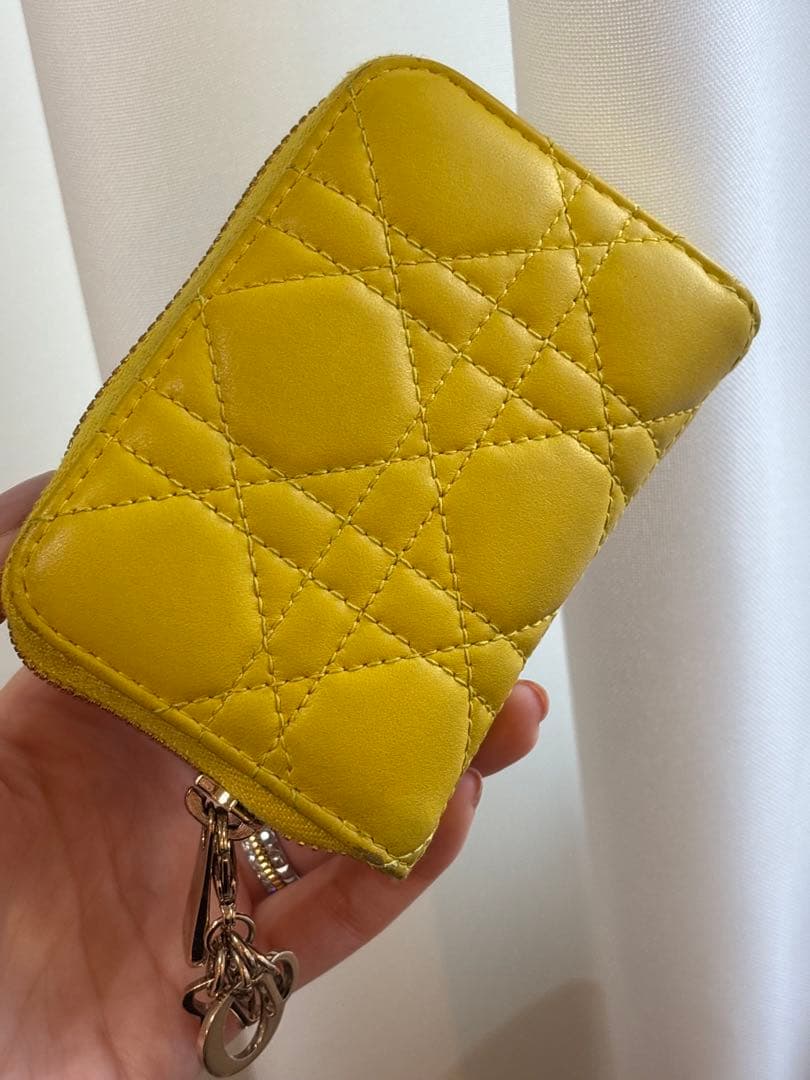Dior イエロー コンパクト財布