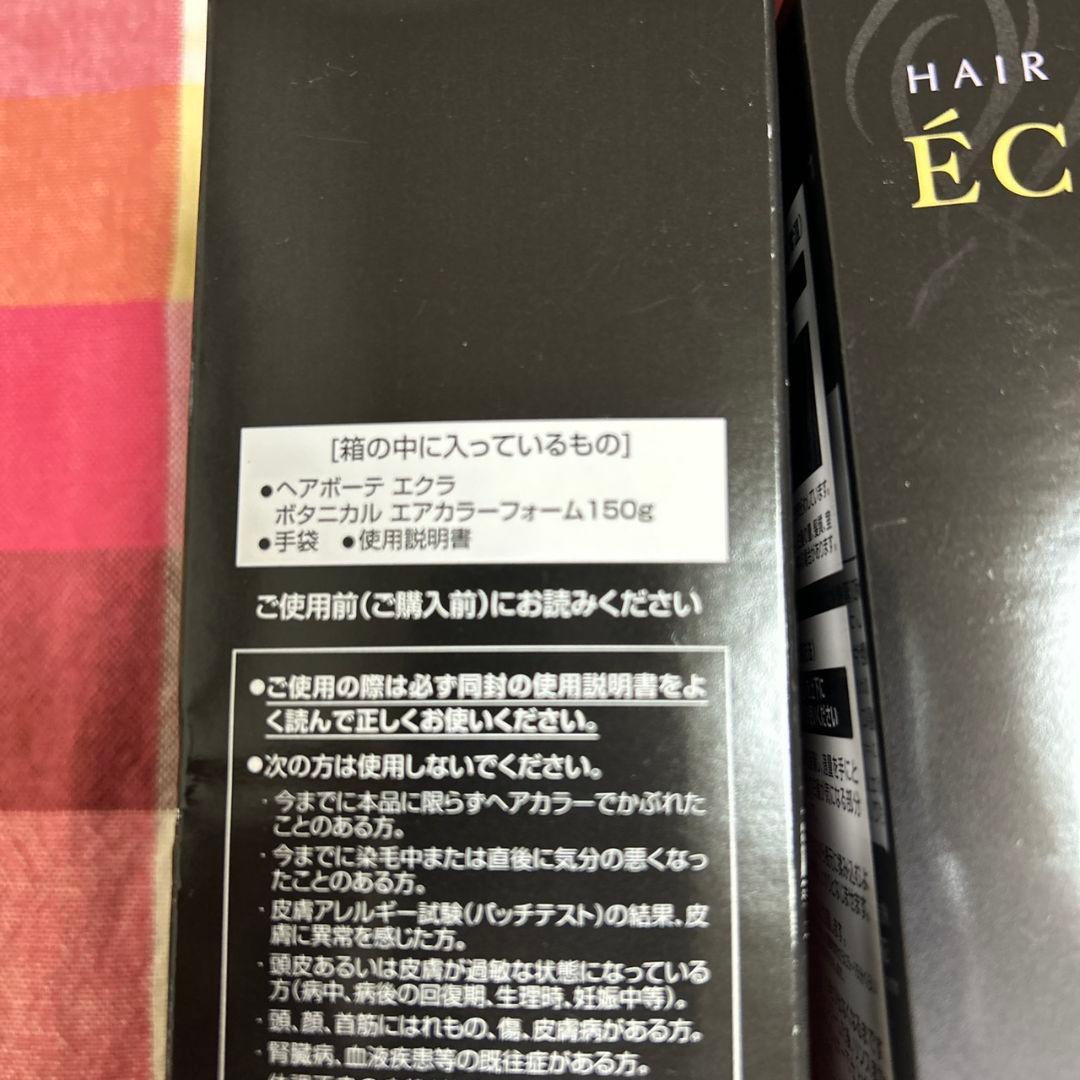 ヘアボーテ エクラ ボタニカル エアカラーフォーム 黒 150g 2本セット