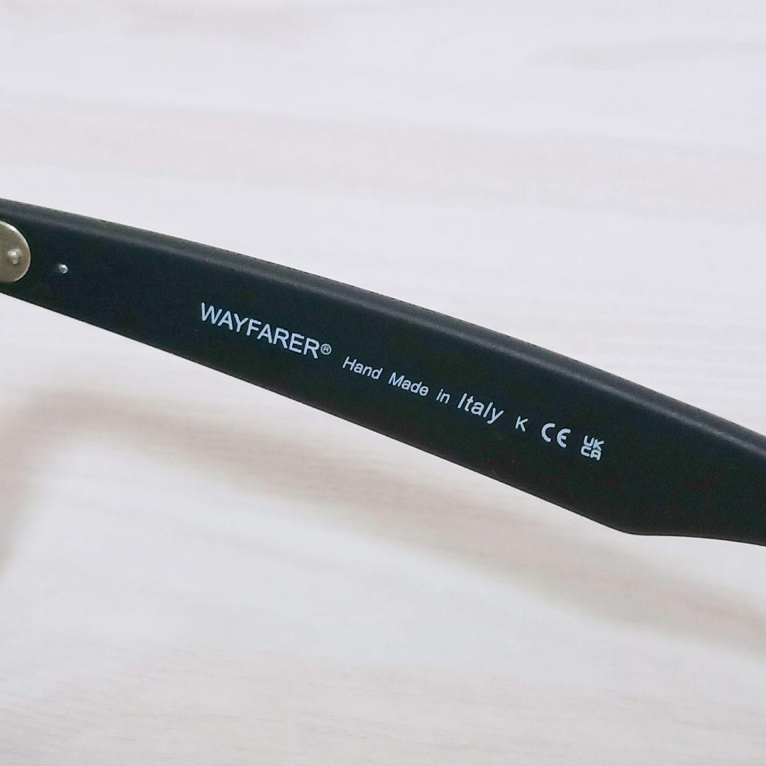 【美品】Ray-Ban　RB2140-F 901-S WAYFARER ブラック