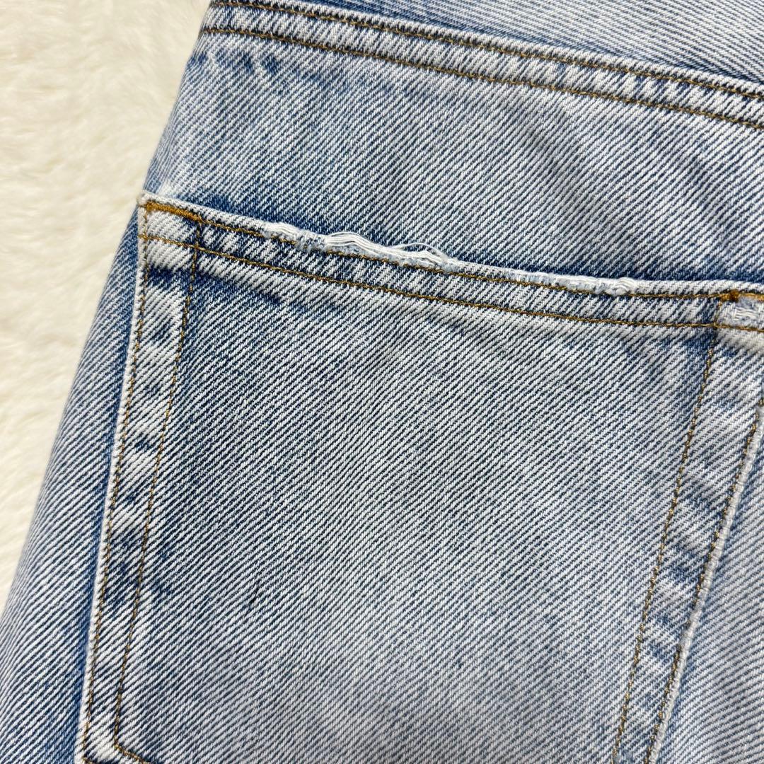 マウジー MOUSSY HW DAMAGE LOOSE STRAIGHT 25