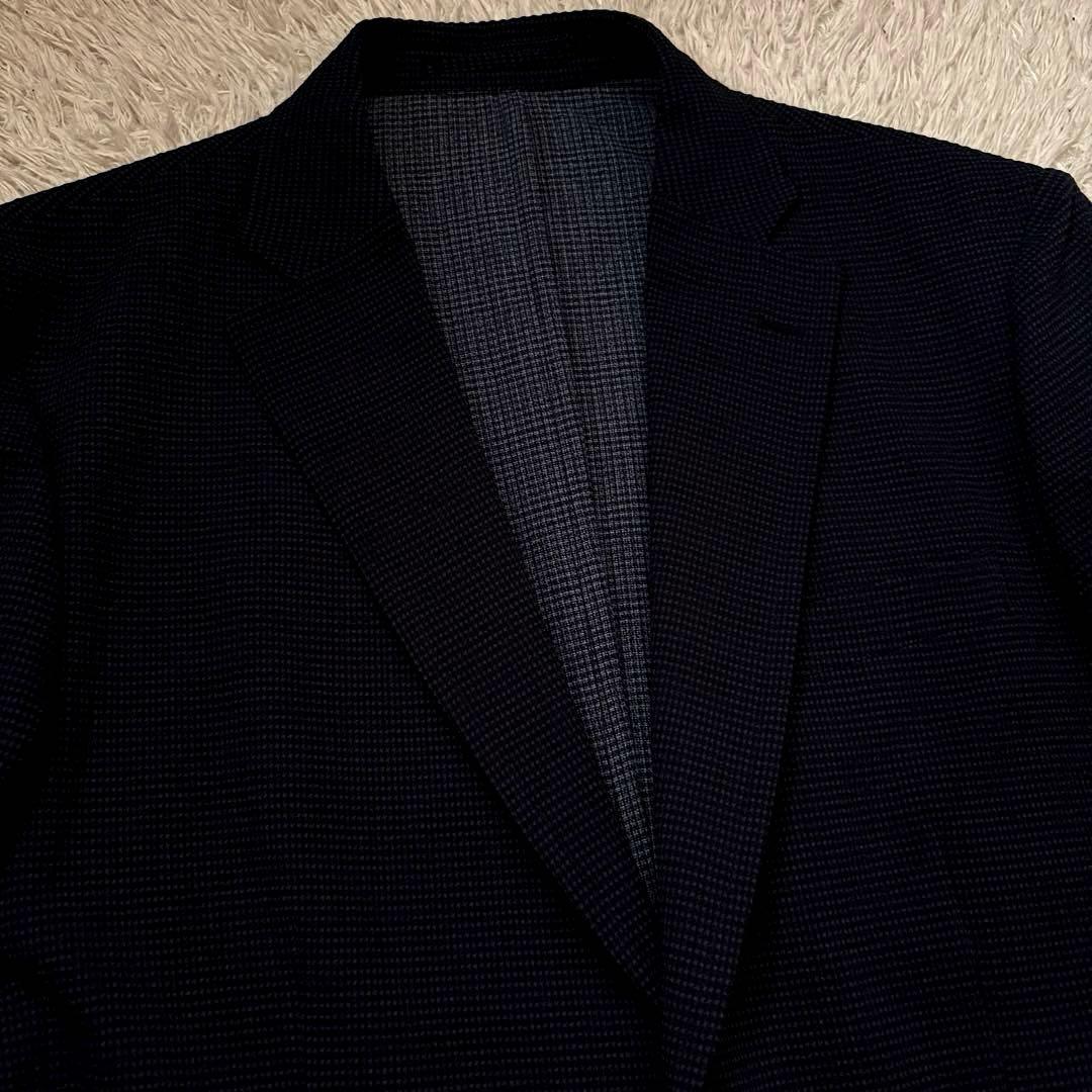 ★希少 シアサッカー★ BEAMS テーラード ジャケット ストレッチ 紺 L