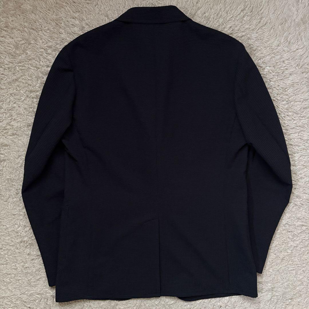 ★希少 シアサッカー★ BEAMS テーラード ジャケット ストレッチ 紺 L