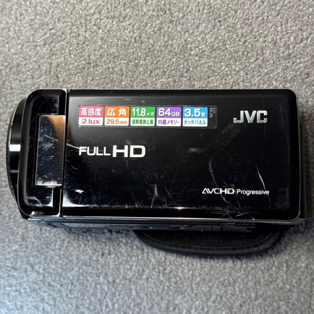 ☆動作OK JVC デジタルビデオカメラ 64GB内蔵メモリ搭載 GZ-G5-B
