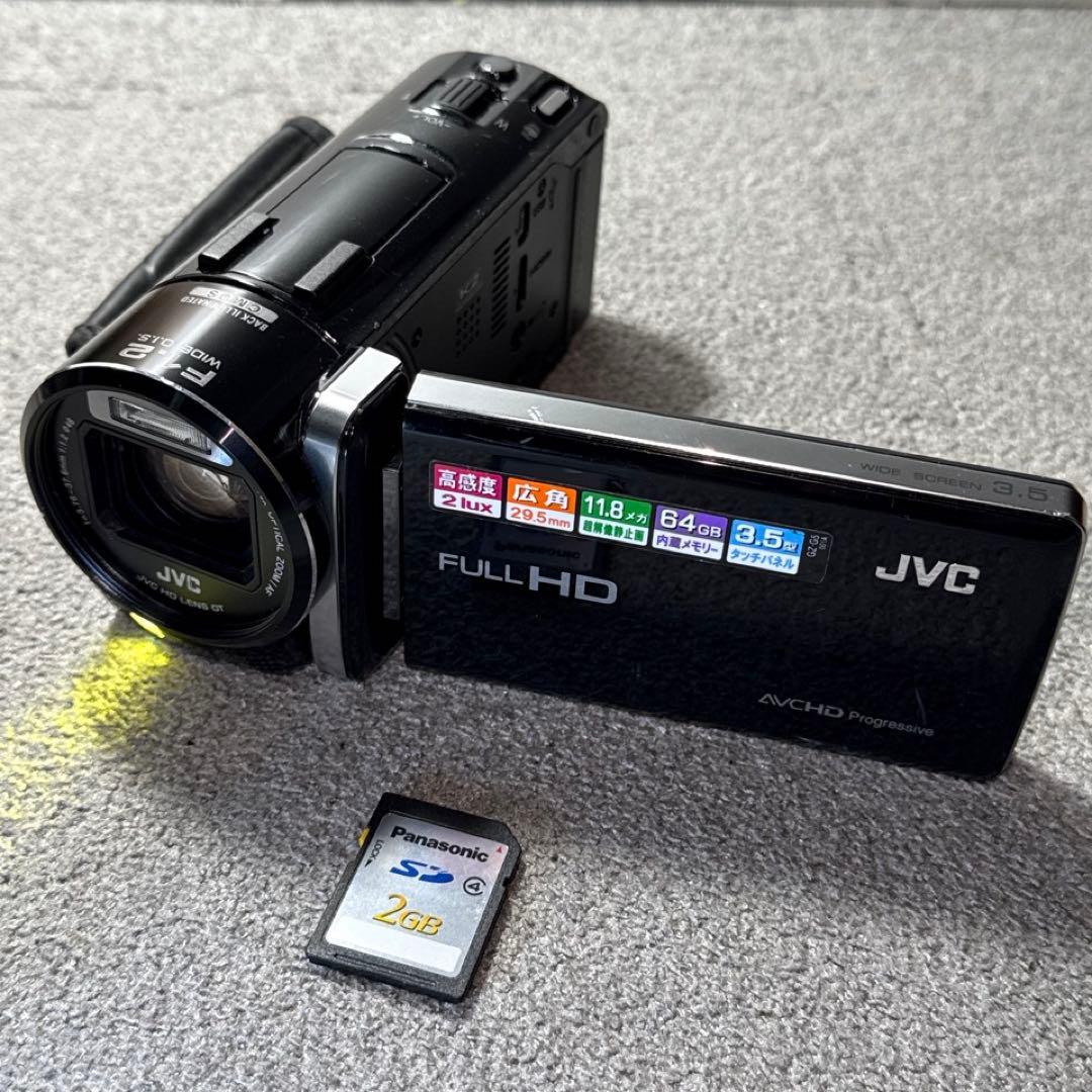 ☆動作OK JVC デジタルビデオカメラ 64GB内蔵メモリ搭載 GZ-G5-B