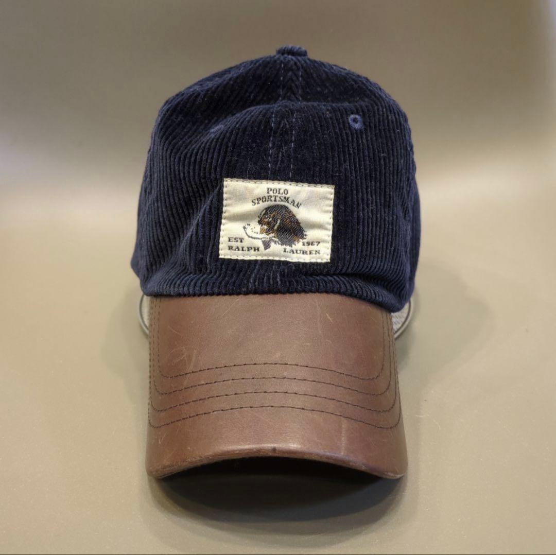 POLO COUNTRY Hunting Dog レザー×コーデュロイ キャップ