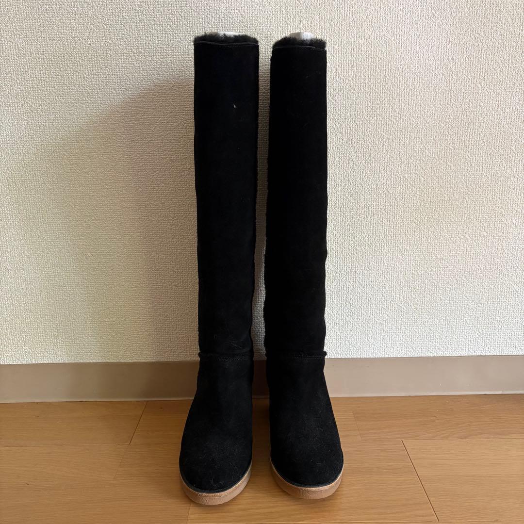 uggムートンロングブーツブラック22.5sn