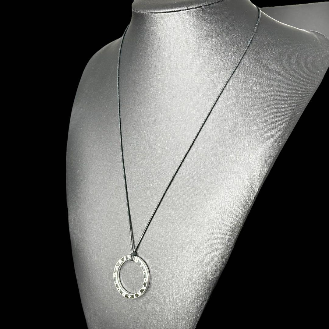 【美品】ブルガリBVLGARI キーリング　シルバー　ネックレス　箱付き