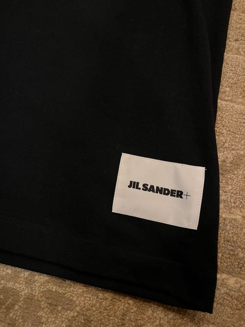 春夏 ジルサンダー JIL SANDER+ 半袖Tシャツ S 黒 カットソー