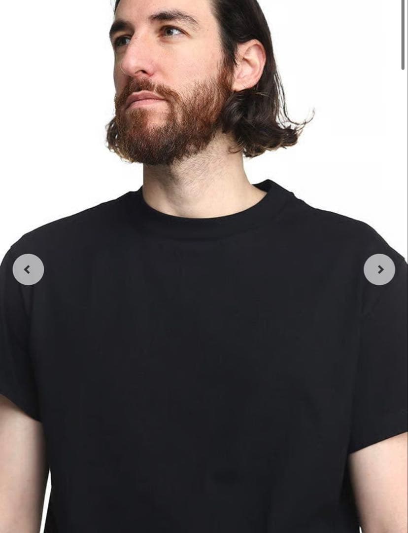 春夏 ジルサンダー JIL SANDER+ 半袖Tシャツ S 黒 カットソー