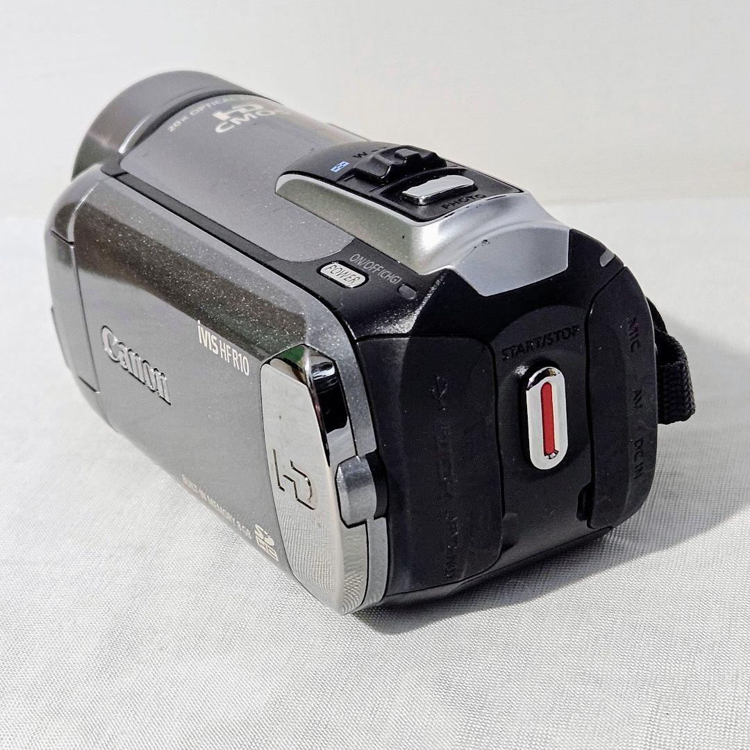 キャノン ビデオカメラ iVIS HFR10 バッテリー3個 充電器2台 動作品