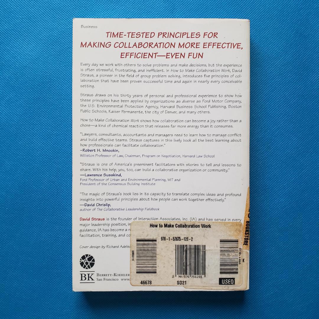 【洋書】How to Make Collaboration Work　YG-3