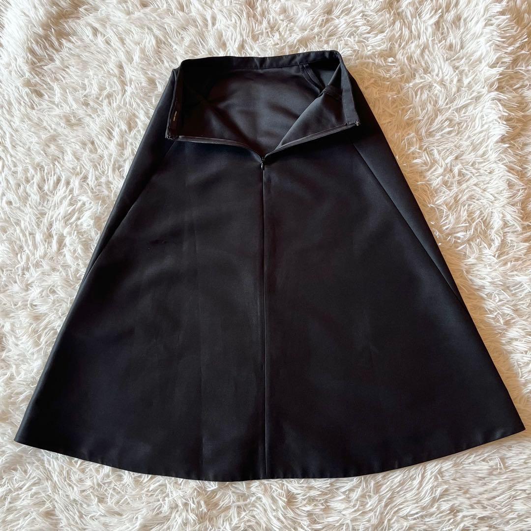極美品✨ ヨーコチャン フレアスカート 近年モデル ロング ブラック 定価4万
