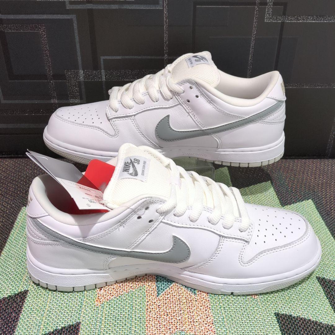 Supreme × Nike SB Dunk Low 白 27.5cm