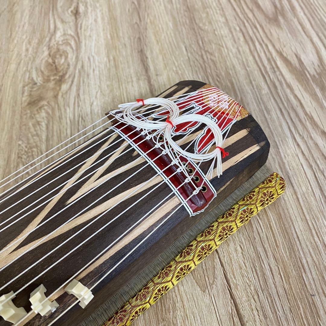 ミニお琴 和楽器 13弦 全長約42cm×幅約9cm 琴 ミニ琴