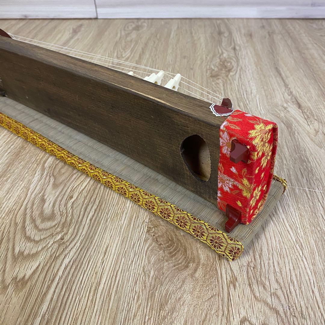ミニお琴 和楽器 13弦 全長約42cm×幅約9cm 琴 ミニ琴