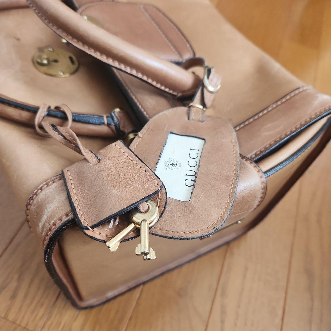 GUCCI　グッチ　バニティバッグ　本革