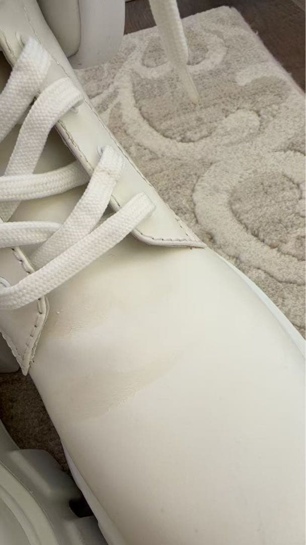 PRADA プラダ　モノリス　ホワイトブーツ サイドポケット付き36.5