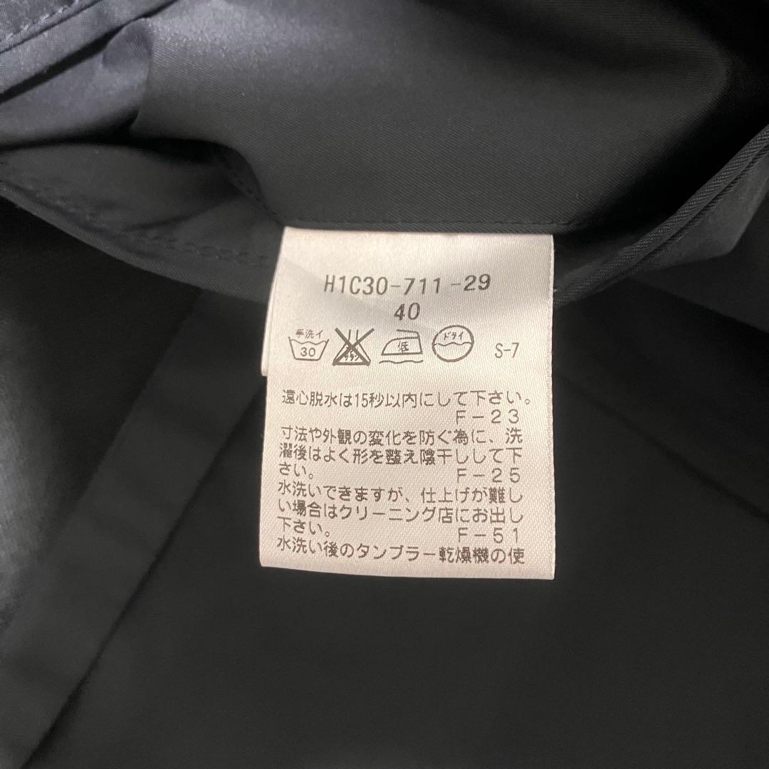 美品✨マッキントッシュフィロソフィー ステンカラーコート 比翼 ロゴボタン