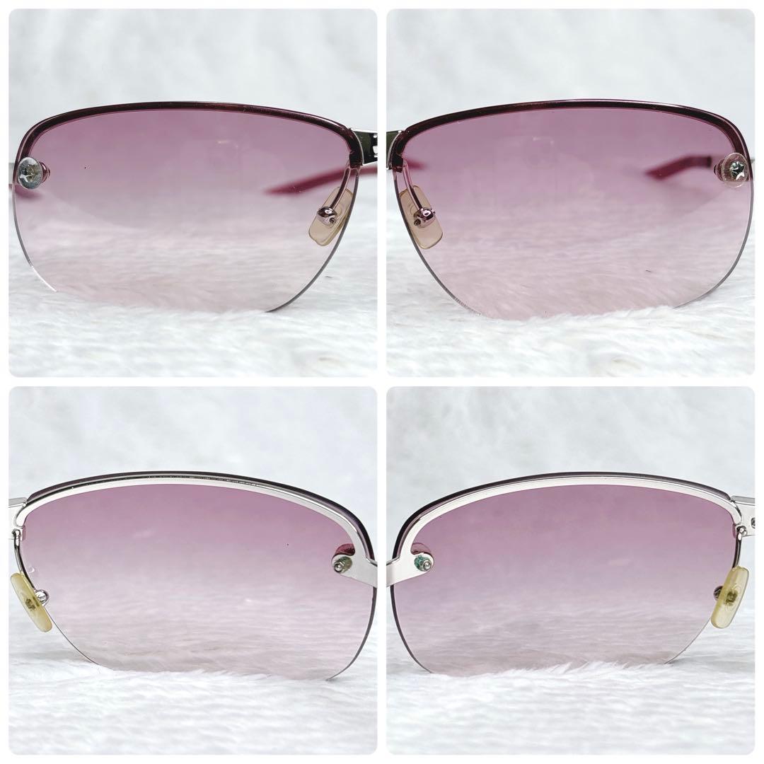 小物 Christian Dior Pink Rimless Sunglasses