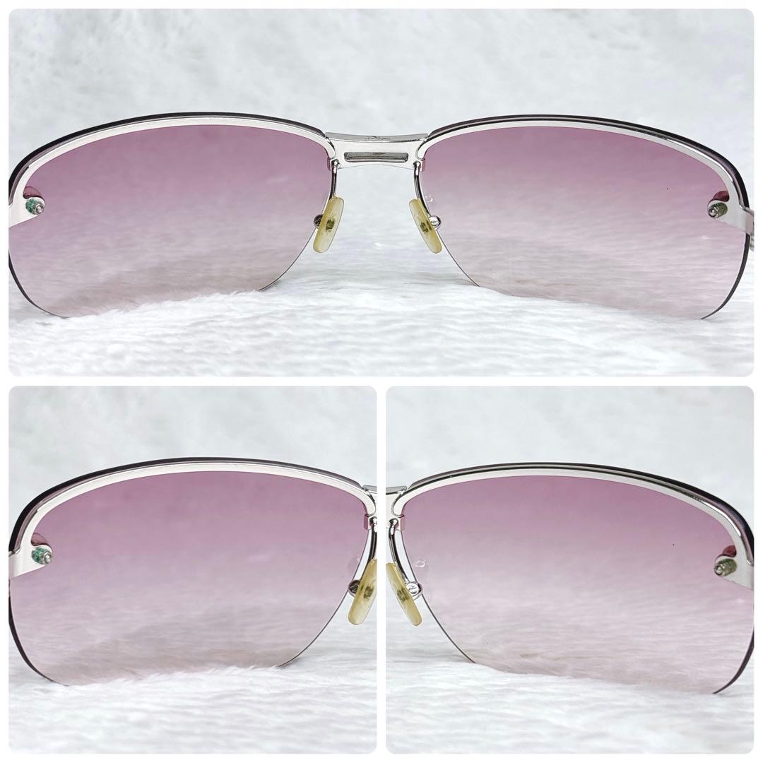 小物 Christian Dior Pink Rimless Sunglasses