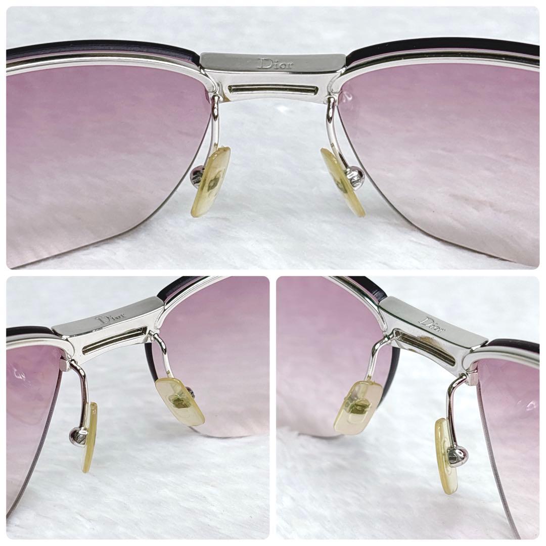 小物 Christian Dior Pink Rimless Sunglasses