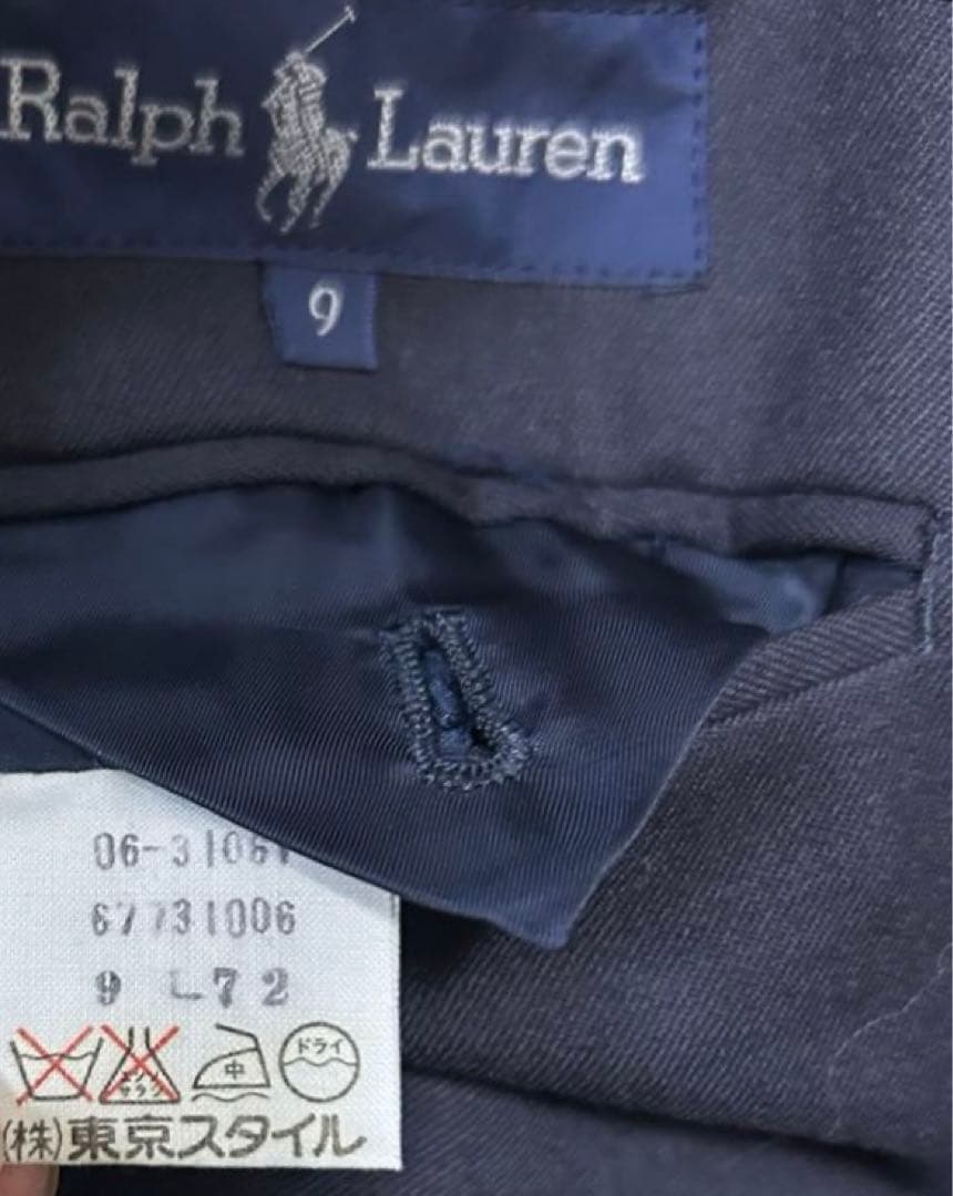 90s POLO by Ralph Lauren紺ブレ 金ボタン テーラード
