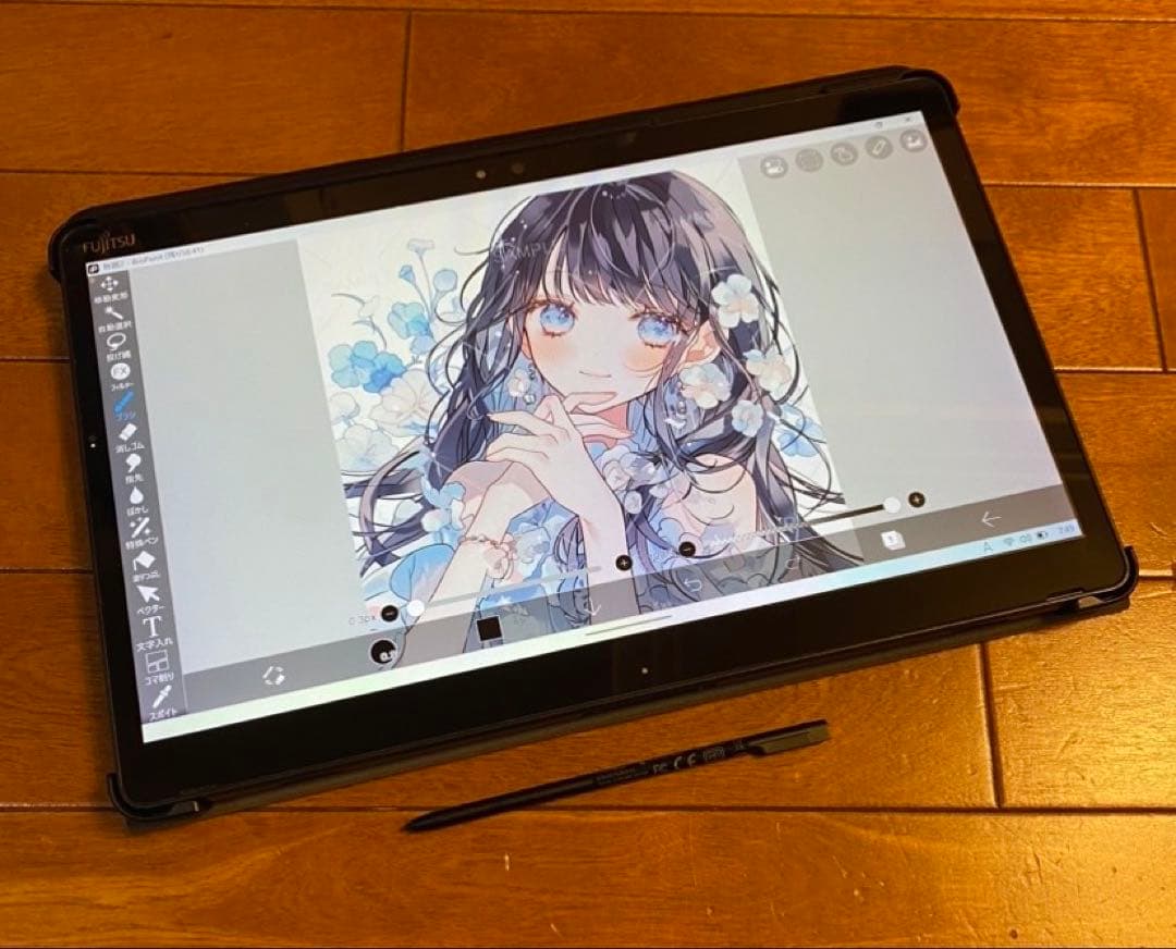 新しめ第7世代★筆圧4096★高速充電ペン ★大画面★Q738お絵描きタブレット