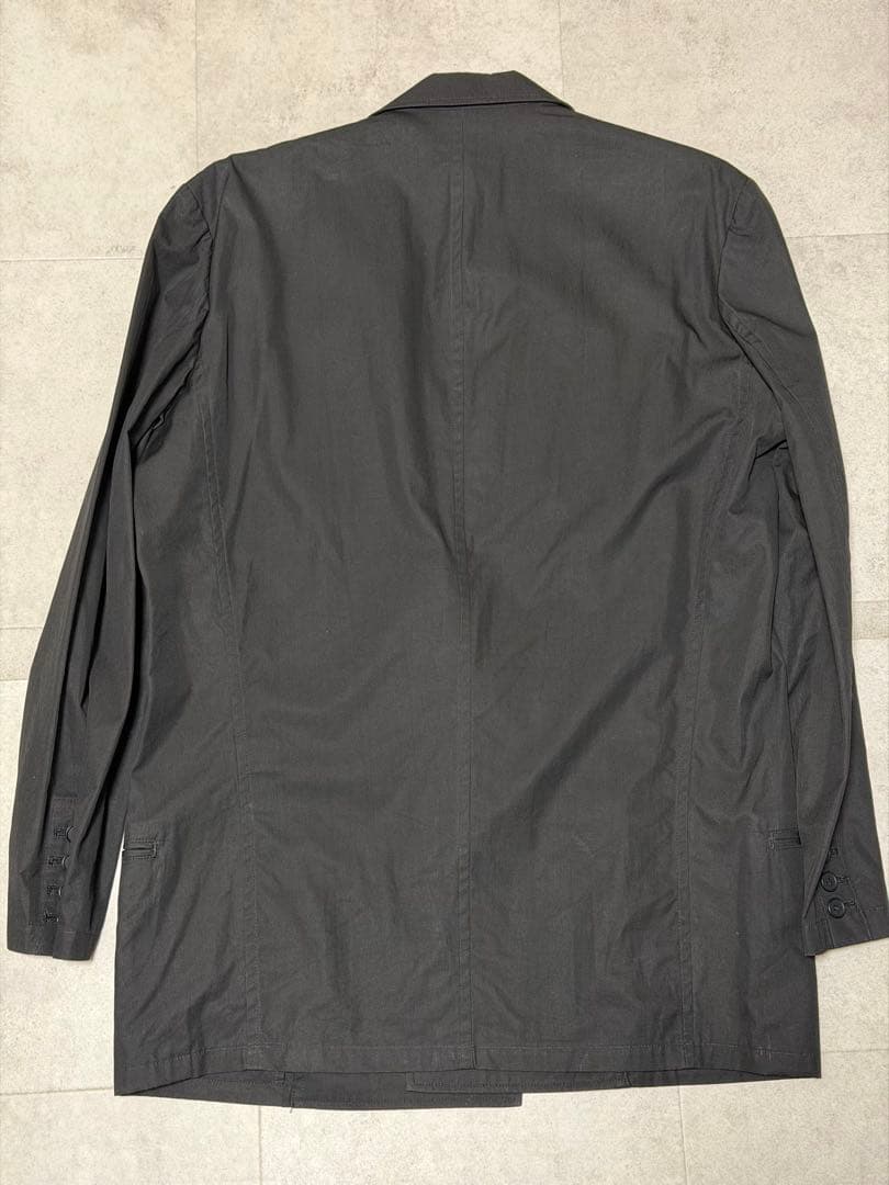 Y's ワイズ コットンダブルジャケット ブラック Yohji Yamamoto