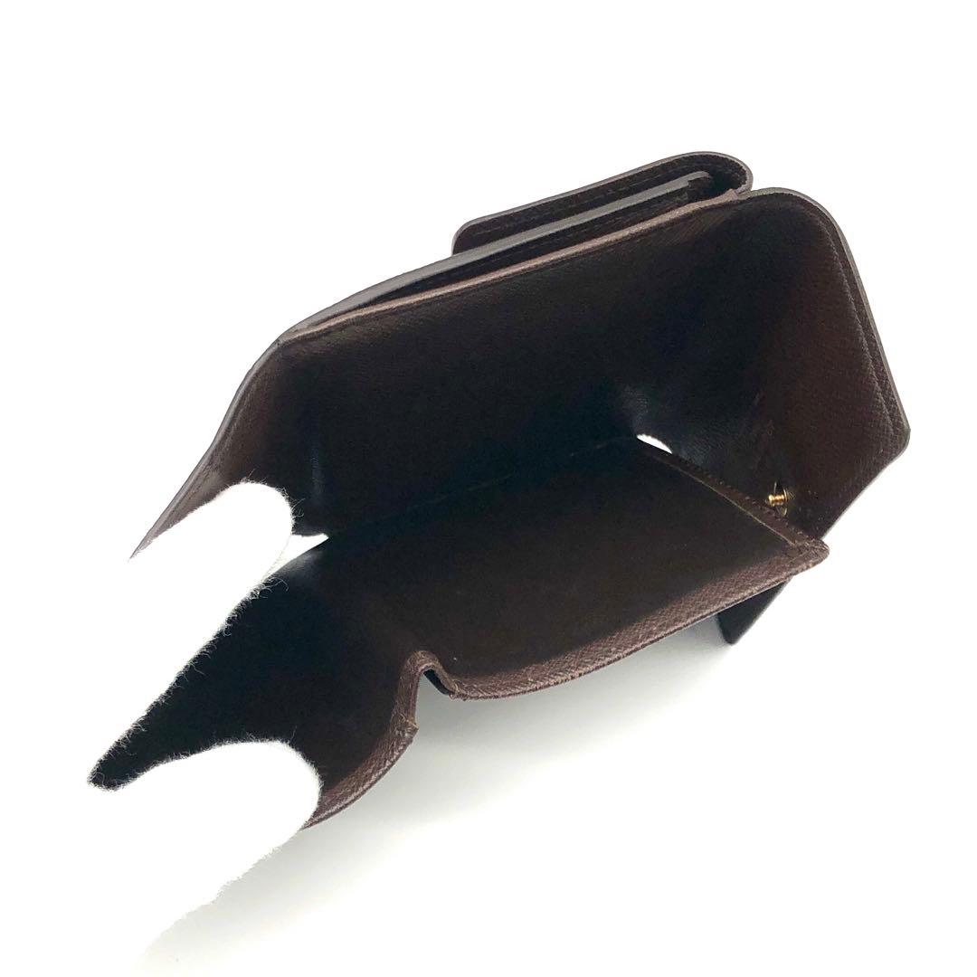 ルイヴィトン Wホック 三つ折り財布 ダミエ ポルトモネビエカルトクレディ