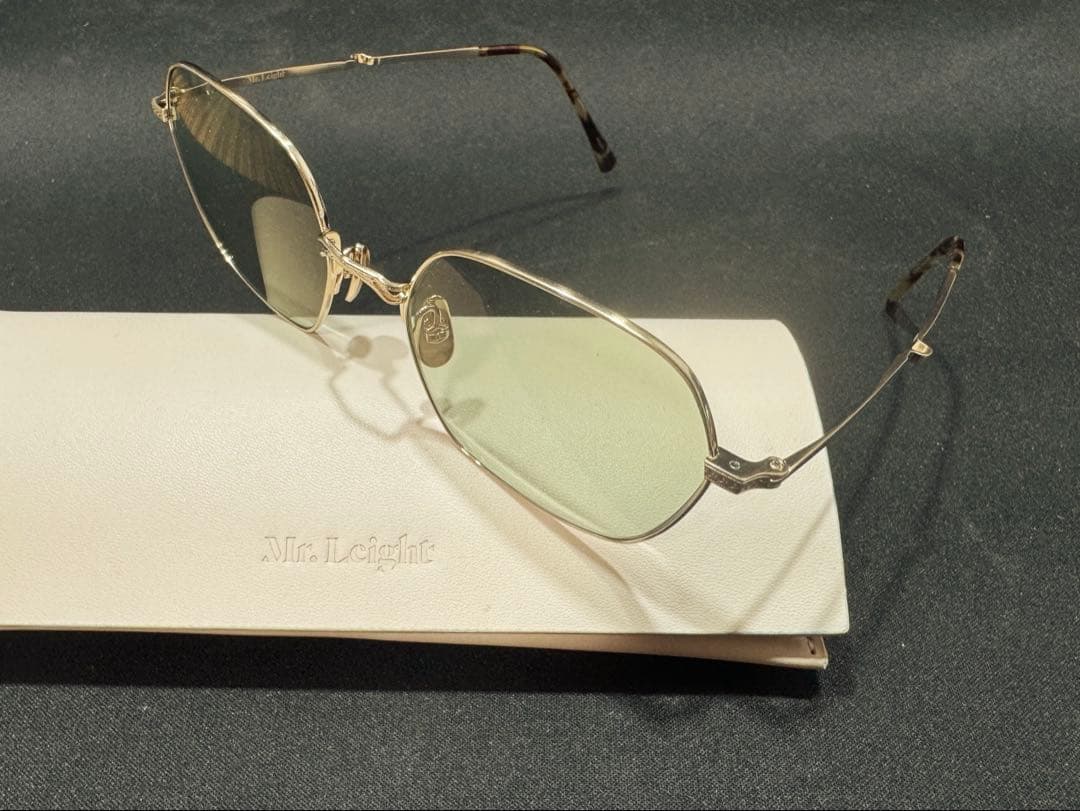 Mr.Leight SHI S サングラス ホワイトゴールド