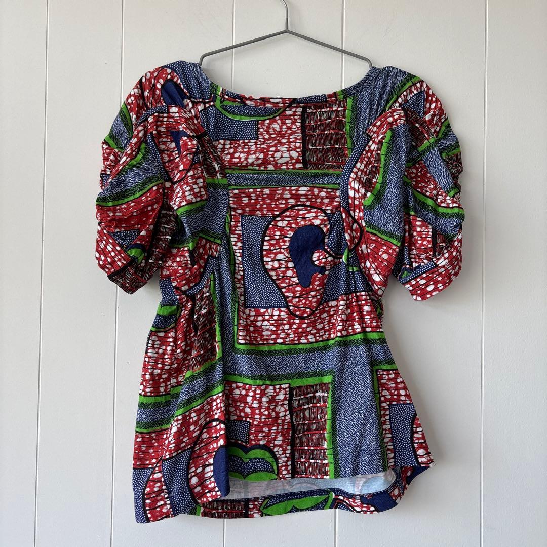 ジュンヤワタナベ コムデギャルソン アフリカプリントカットソー　Tシャツ