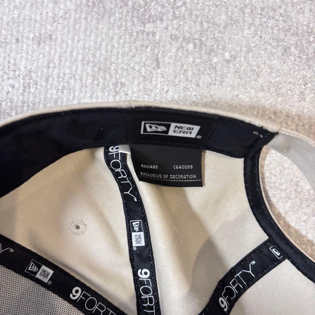 NEWERA 9FORTY ラインストーン ドジャース アイボリー