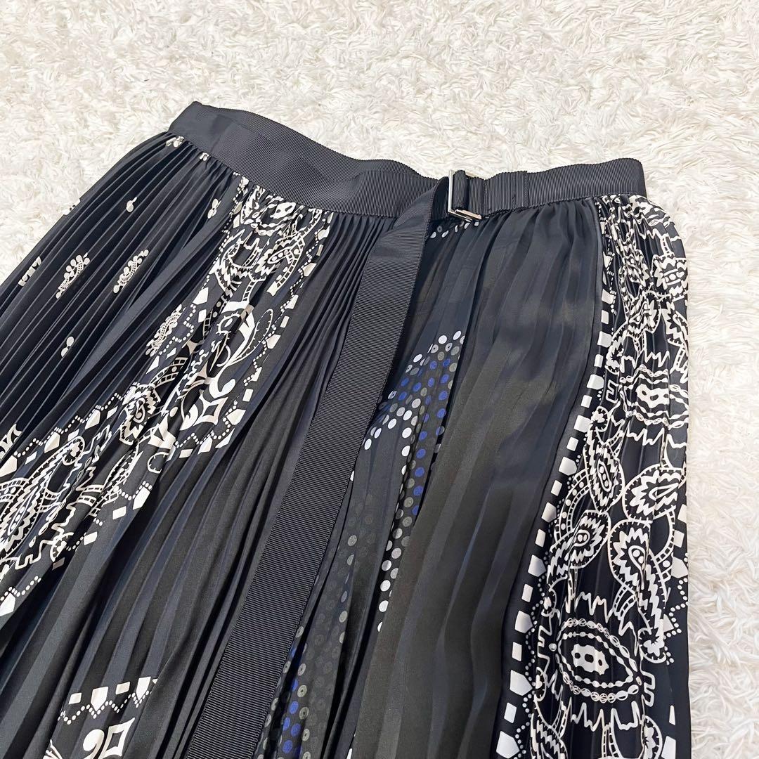 sacai 21SS バンダナ柄 プリーツスカート ロング アーカイブ