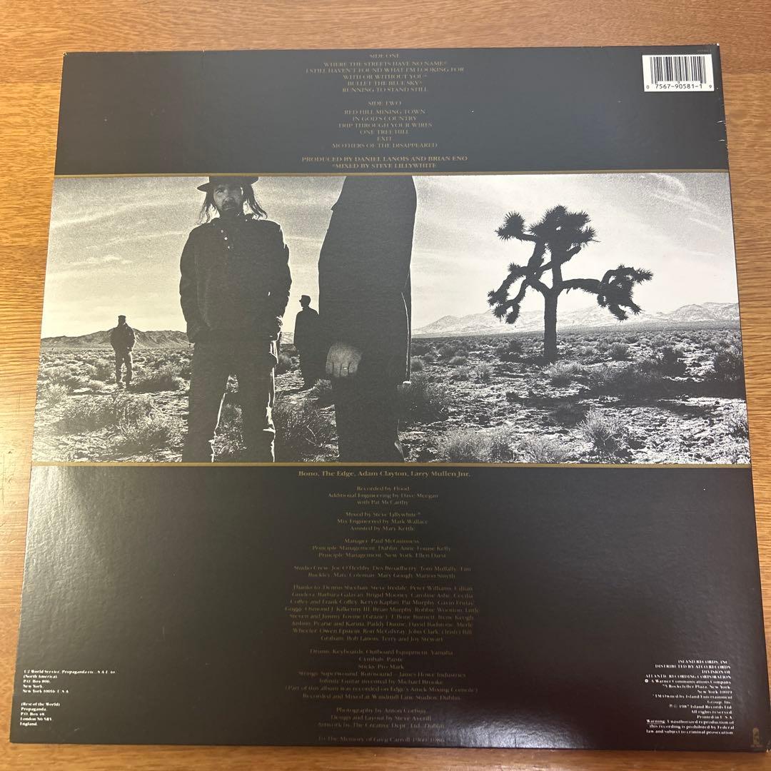 U2 The Joshua Tree レコード 1987年