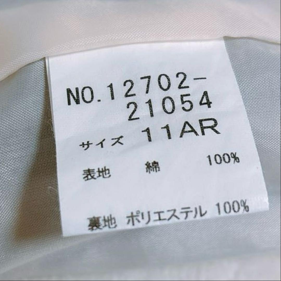 【YORKLAND】襟付きノースリーブワンピース　チェック柄　レディース M相当