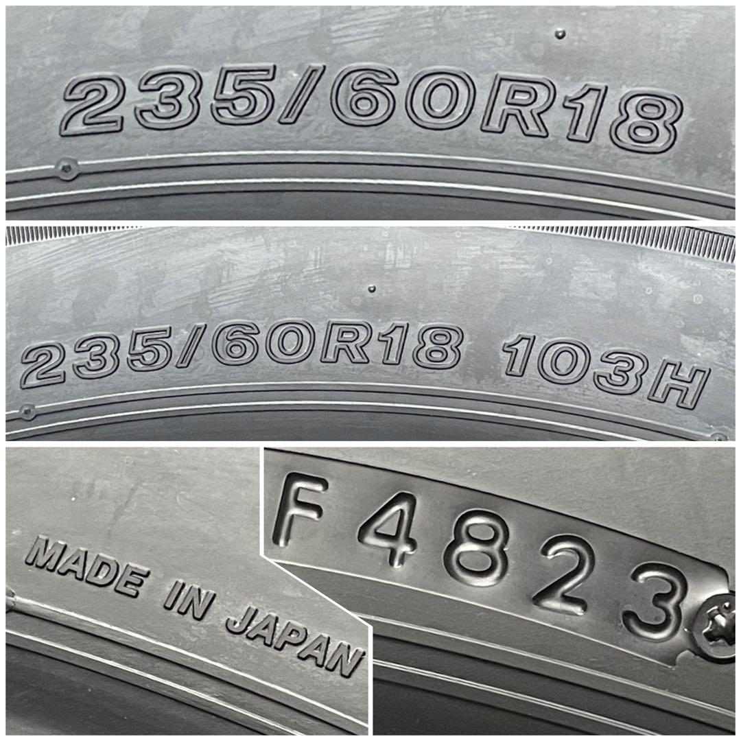 未使用の近いブリジストンアレンザ LX100 235/60R18 103H2本